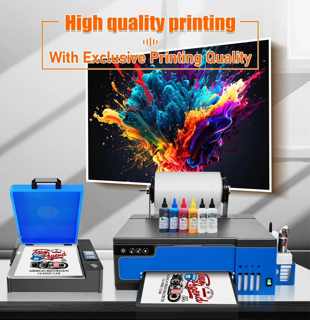 DTF Printer A4 L8058 Transfer Printing Machine with DTF Curing Oven for DIY Print T-Shirt Direct to Film Printer for Epson XP600