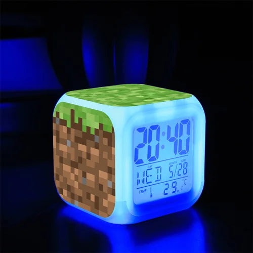 Digital Alarm Clock Battery Electric Game Set Time Alarm Clock Toy Kids Boys Creative Portable Despertador Bedroom Decor Reloj