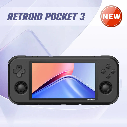 Retroid Pocket 3 Retro Portable Handheld Game Console 4.7 Inch Touchable IPS Screen Android 11 OS Streaming Video Game Console