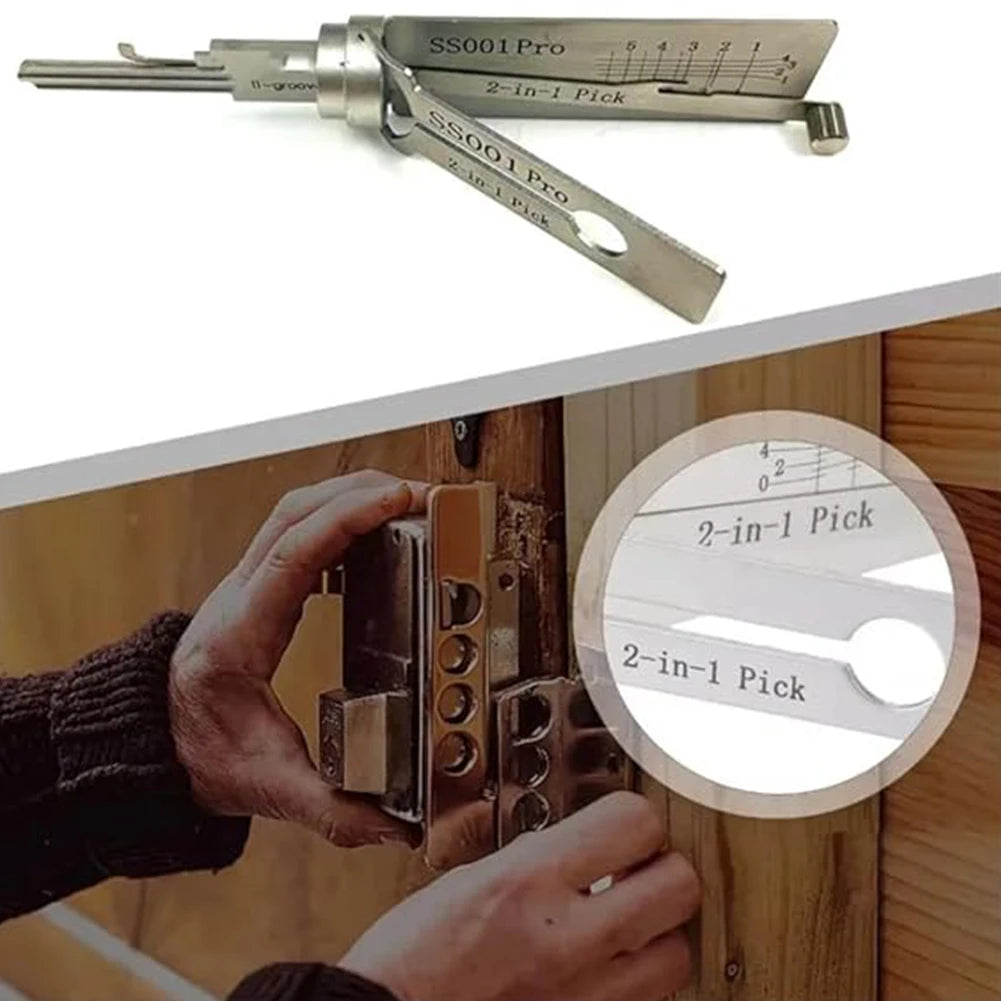 SS001 Key Decoder Hook Tool Pickup Hand Tool Stainless Steel Precision Tool O-ring Pickup Kit Maintenance Repair Kit ﻿