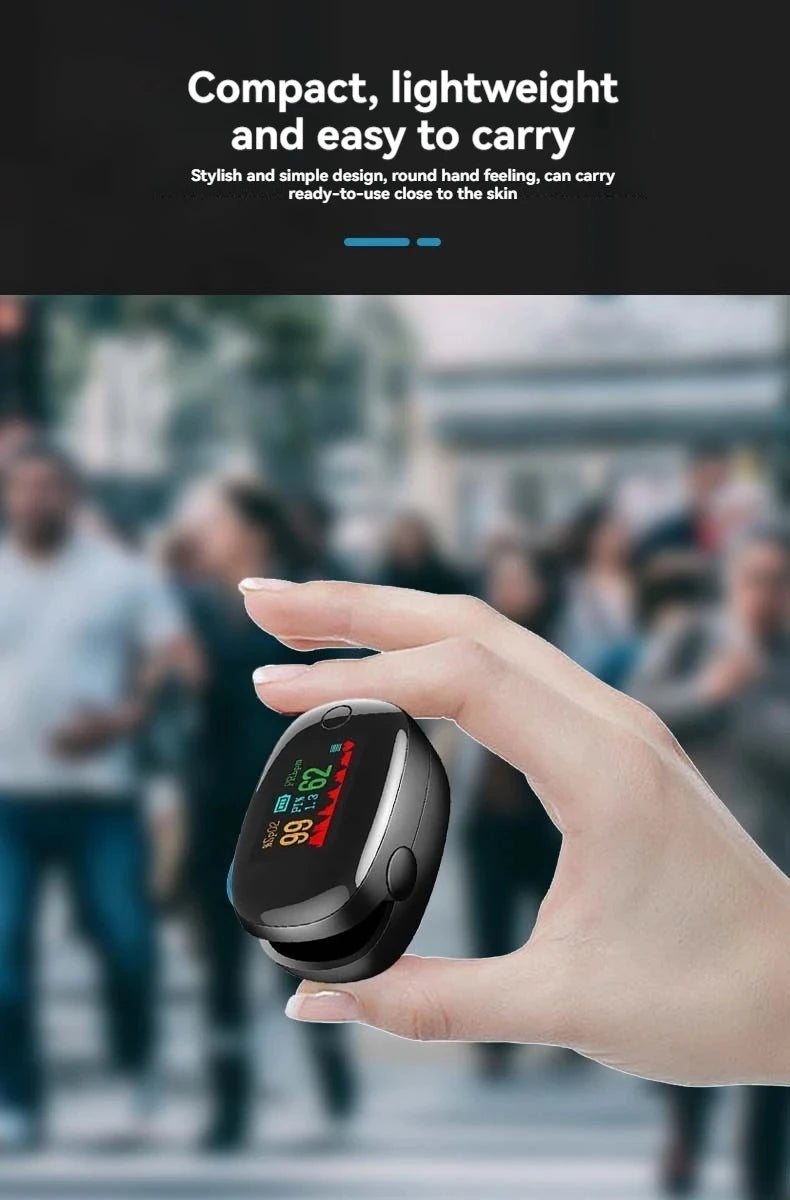 MINK Finger Clip Heart Rate Meter Measure Finger Oximetry PI Value Monitor Pulse Black Gem Oximeter Heart Rate Monitor Portable