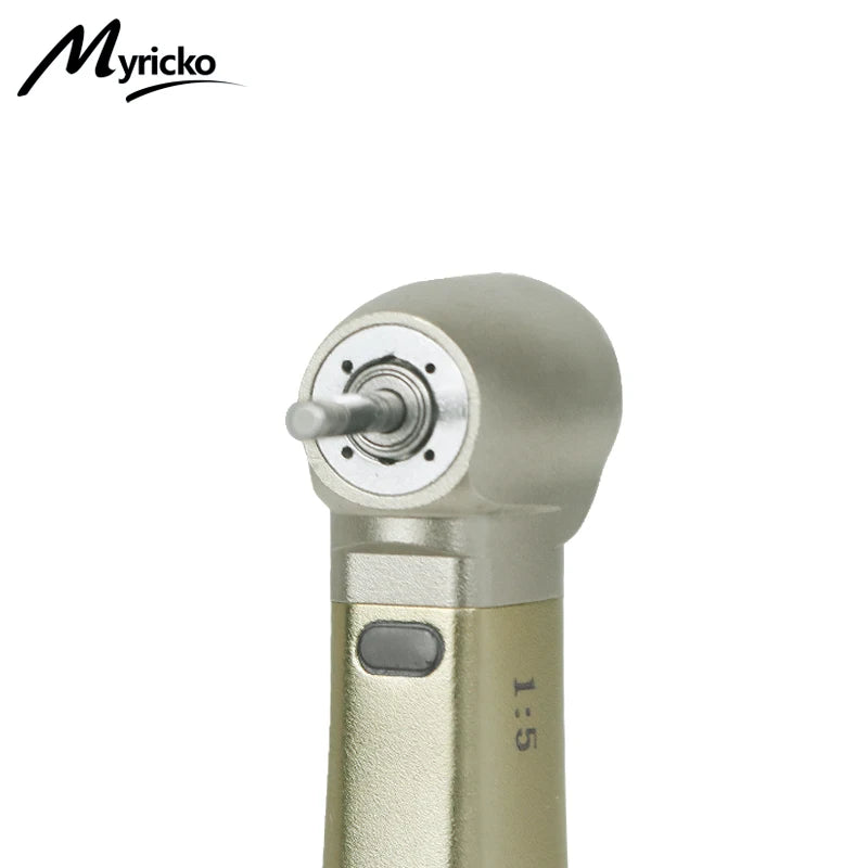 Myricko Dental  For 1:1/1:5 Bule Fiber Optic Contra Angle Low Speed Handpiece Push Button Dentistry Instrument Tools