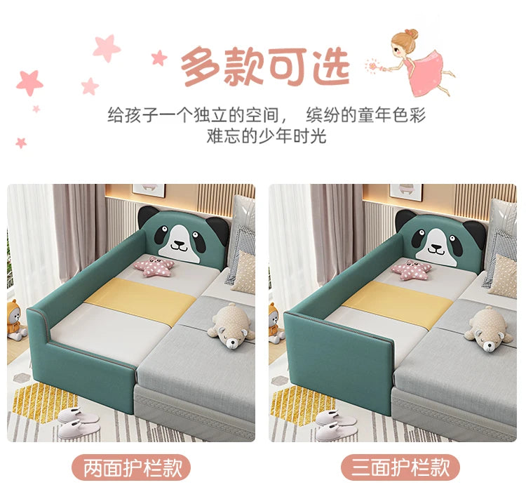 Barrier Stairs Children Beds Single Safety Bedrooms Wooden Kids Bed Mattresses Toddler Luxury Lit Cabane Enfant Home Furniture