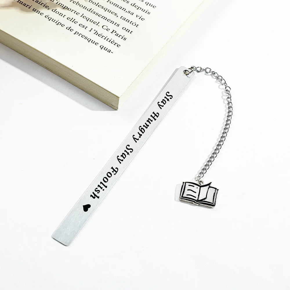 Cultural and creative minimalist text bookmark, compact and portable student birthday gift or Teacher's Day gift.