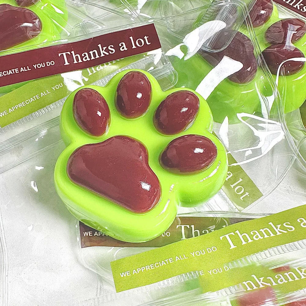 Squeeze Cat Paw Toys Pinching Cat Paw Decompressing Toy Soft Sticky Stress Relief Relax Toys