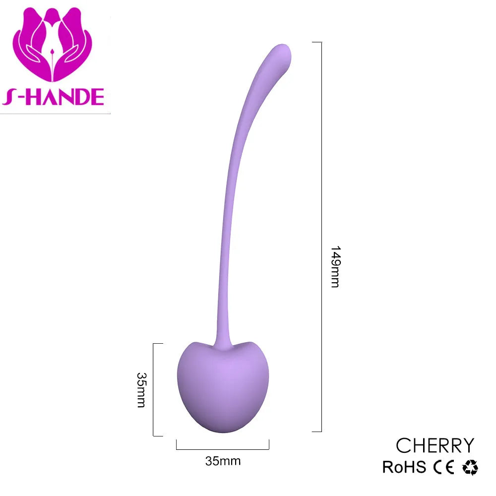 5PCS Silicone Cherry Ben Wa Weight Set of Kegel Ball Kegel Exercise Weight Bladder Control Device & Pelvic Floor Muscle Training