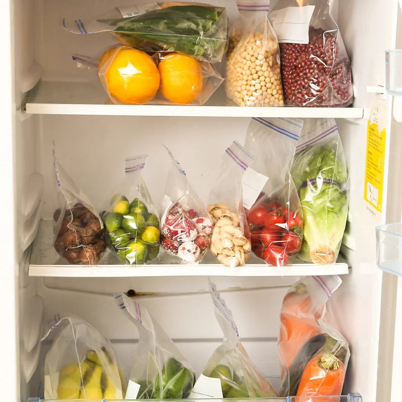 Food Grade Plastic Bag Zipper Sealing Freezer Storage Special Sliding Button Bag Thickened Self-sealing Bag