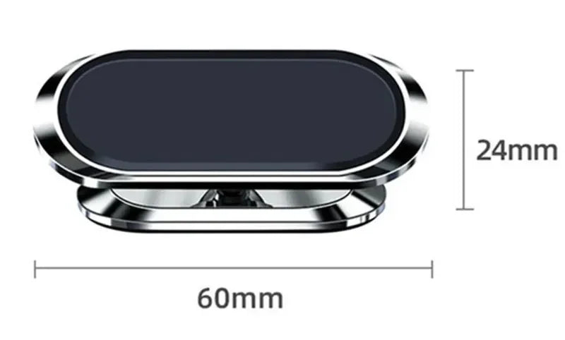 New Magnetic Car Phone Holder 360° Rotation Mini Strip Shape Stand for Huawei Metal Strong Magnet GPS Car Mount for IPhone