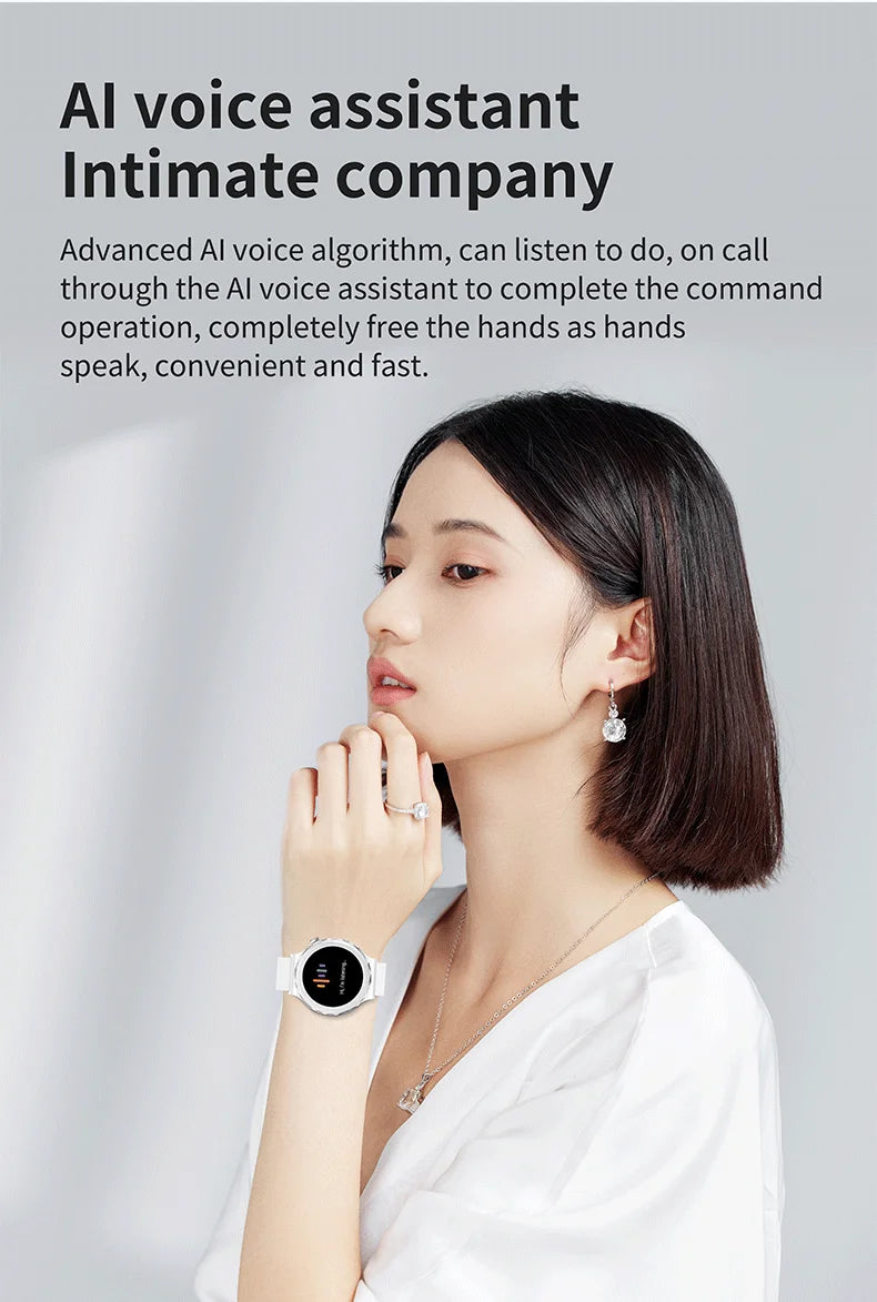 Smart Watch 2024 For Women AMOLED HD Screen Bluetooth Call IP68 Waterproof Sport SmartWatch Female Male For Xiaomi Android IOS