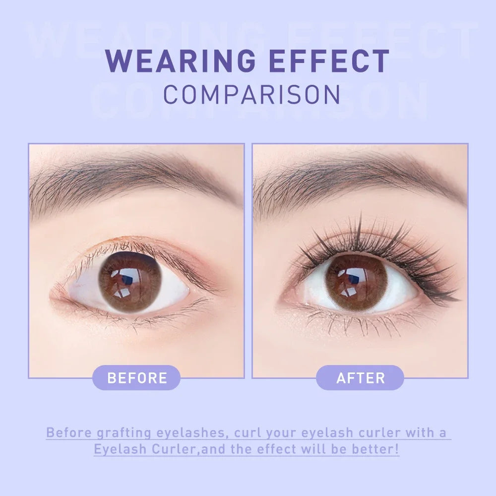 Fish Tail Cluster Eyelash A/M Shape Spikes Lashes Individual Dovetail Makeup Extension Wispy Premade Fans Natural Fluffy 3Rows