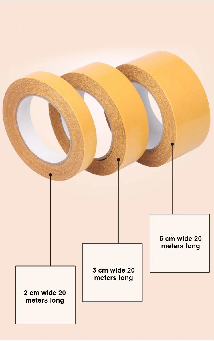 1PCS High Temperature Resistance PET Double Sided Tape No Trace Transparent Heat Resistant Strong Double-Sided Adhesive Tape