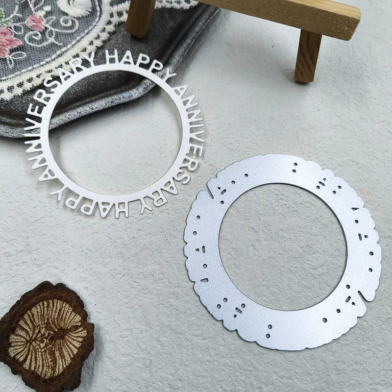 Carbon Steel Cutting Dies Paper Art Knife Mould Metal Etching Process Two chrysanthemum cutting embossed knife moulds