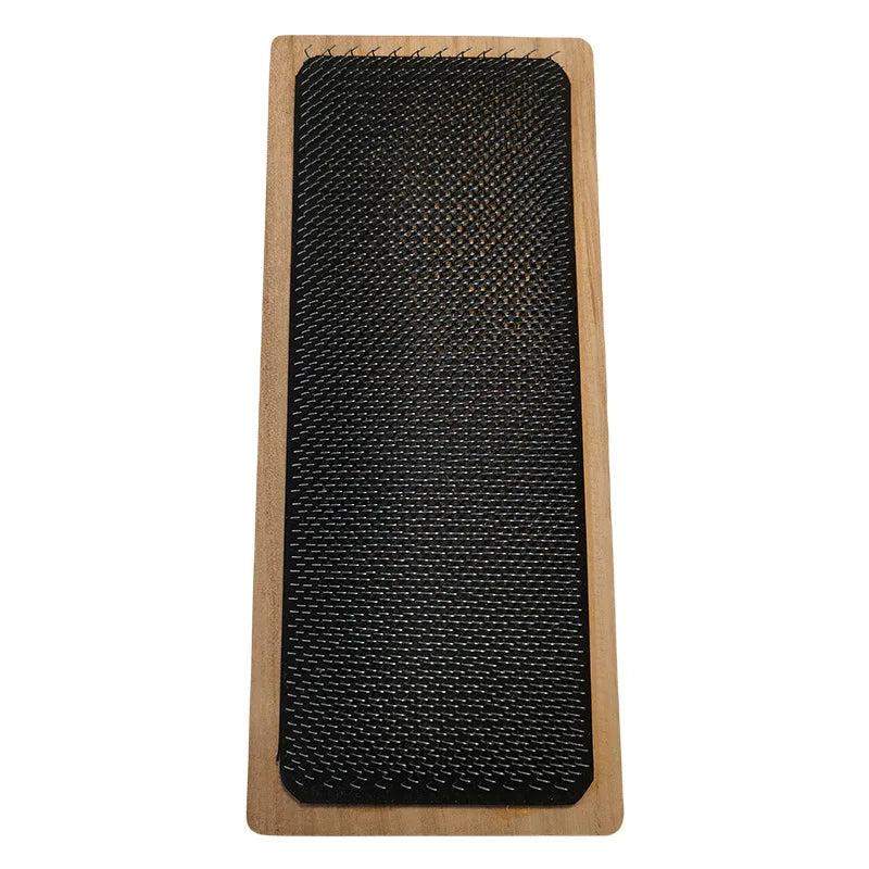 28X12CM Wooden Drawing Mat Hair Holder Hair Hackle For Wig Making use Drawing Card with curved needle