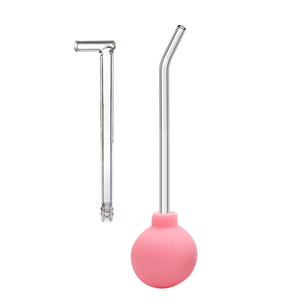 Oral Calculus Remover Tonsil Stone Cleaning Kit 15 ° 90 ° Curved Glass Tube Manual Suction Ball Tonsil Cleaner Removes Stones
