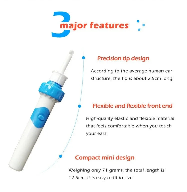Electric Earpick for Children and Adults Electric Earpick for Earwax Ear Cleaner Earpick for Children