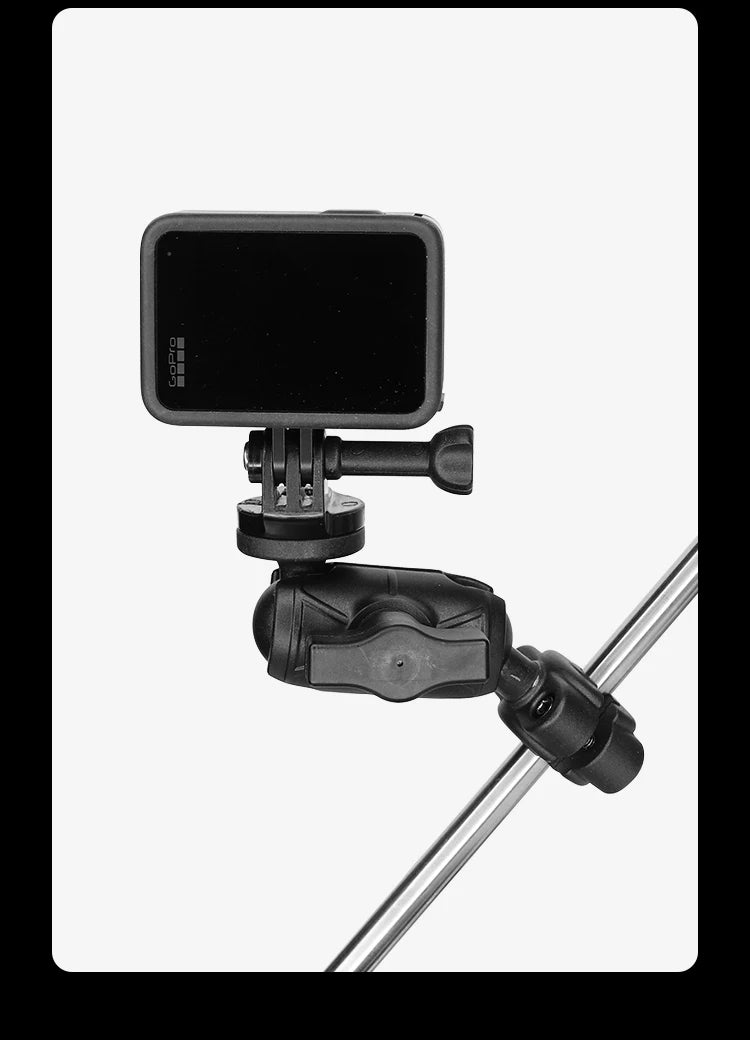 VIN Mounts Flexible Torque Small Rail Base - B Size Anti-Slip for diameter 0.32” to 0.55”- Pipe Phone Mount for Ram Mount