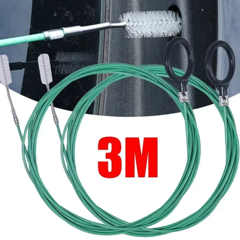 Car Sunroof & Windshield Drain Cleaning Tool - Flexible Pvc Brush For Easy Dredging