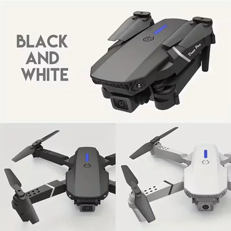 4K Aerial Photography UAV E88Pro RC Drone With 1080P Wide Angle Dual HD Camera Foldable RC Helicopter WIFI FPV Toy Gifts