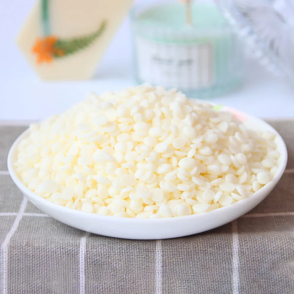 200g/500g Natural Soy Wax Granular Scented Candle Raw Material 100% No Additives for DIY Candle Making Supplies Candle Raw Mater