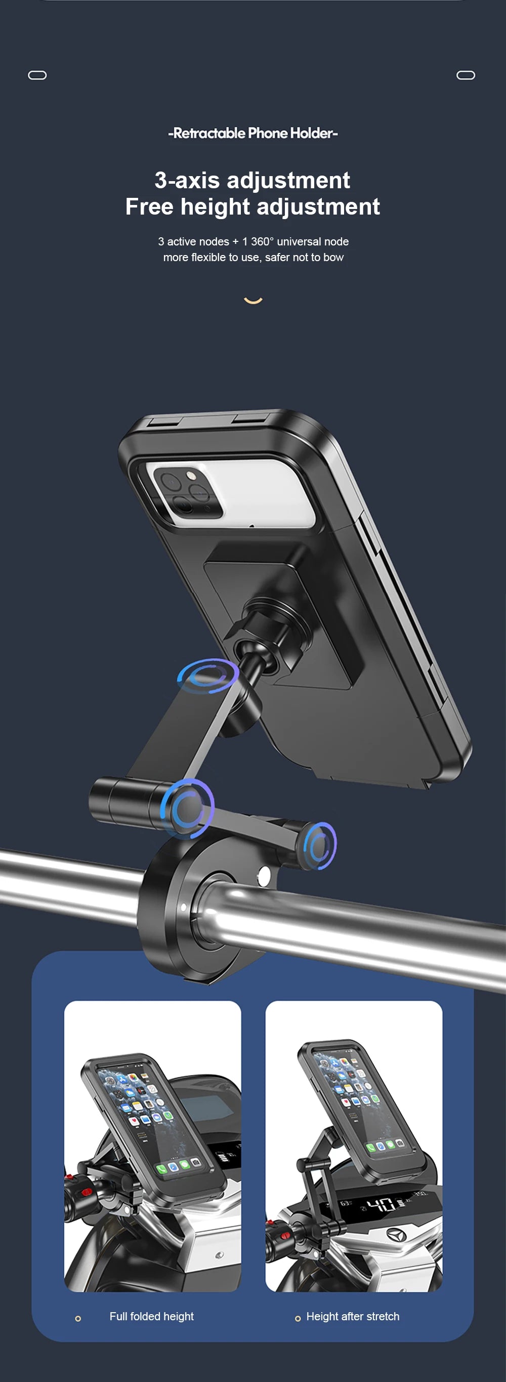 Waterproof Motorcycle Phone Holder Support Universal Gps For Sp Connect Motorcycle Cradle Bmw K 1600 Gtl