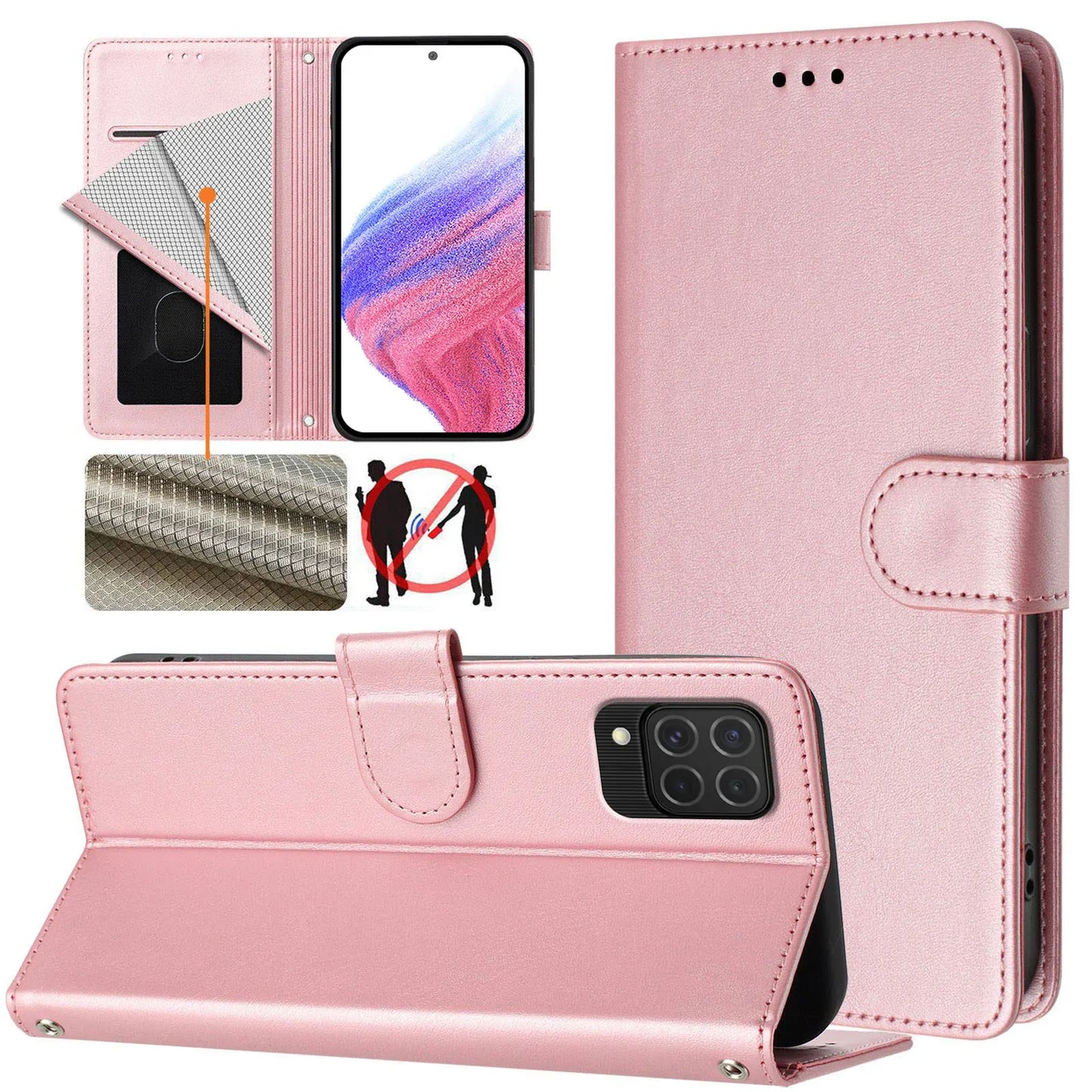 Flip Leather Case For Samsung Galaxy M62 M56 M55 M54 M53 M52 M36 M35 M34 M33 M32 M23 M15 M13 M12 M10s M10 M05 M04 Wallet Cover