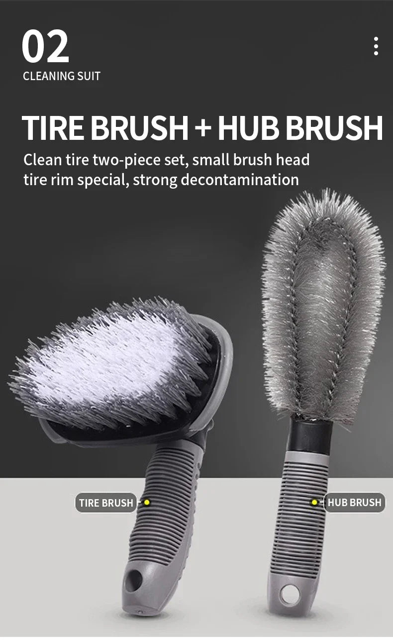 Car Cleaning Set Car Detailing Brush Towel Glove Auto Dashboard Air Outlet Cleaning Tools Kits for Car Wash Accessories