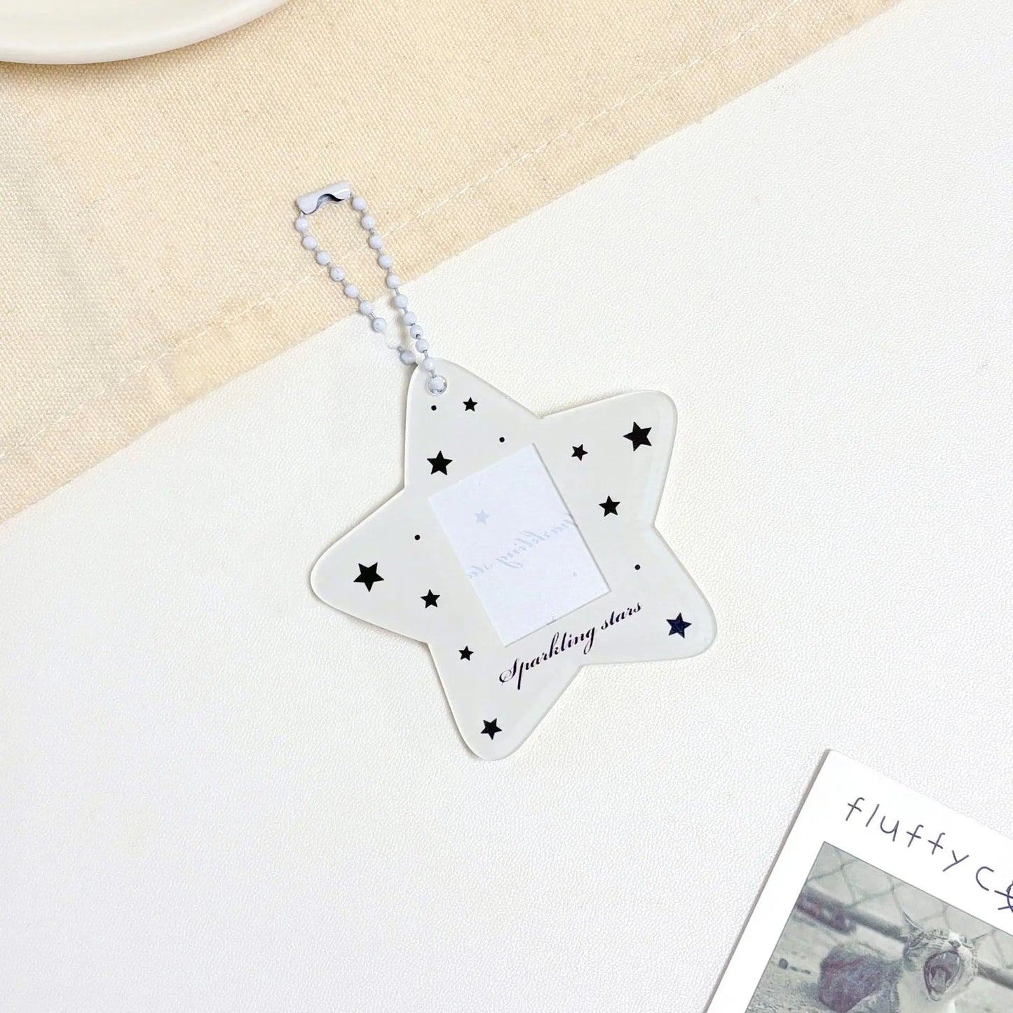 Star one inch certificate photo acrylic star follower small card card sleeve card brick card sleeve