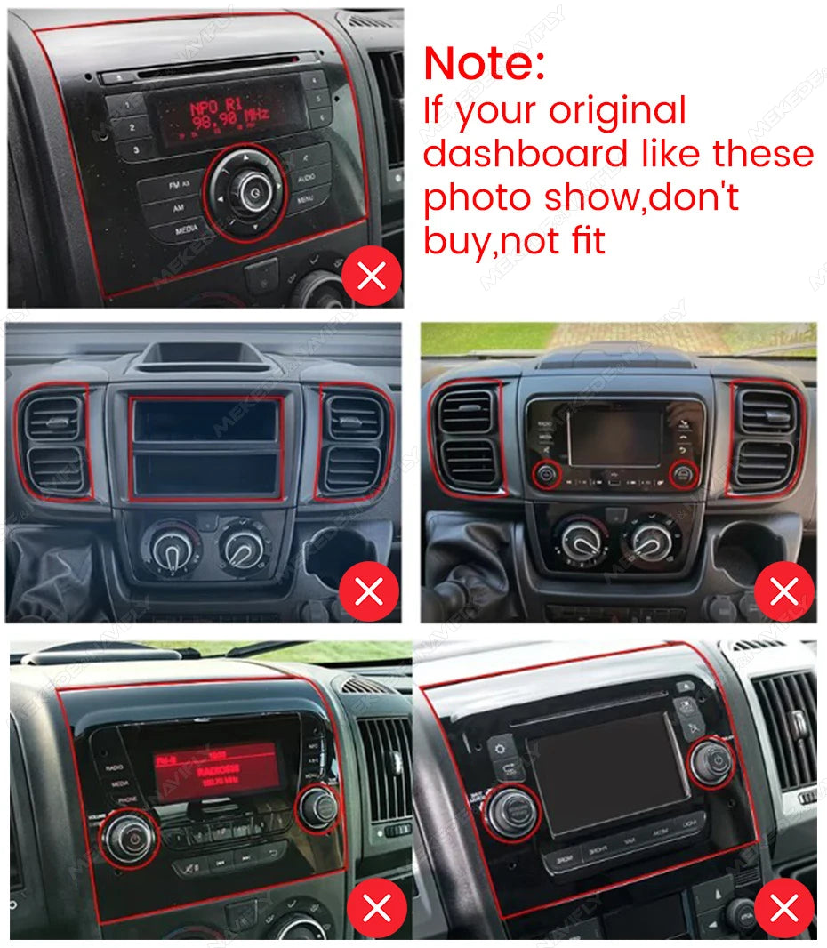 MEKEDE For Fiat Ducato Peugeot Boxer Citroen Jumper 2 2006-2022 UIS7862S 9'' Car Radio Multimedia Player Audio Stereo Head Unit