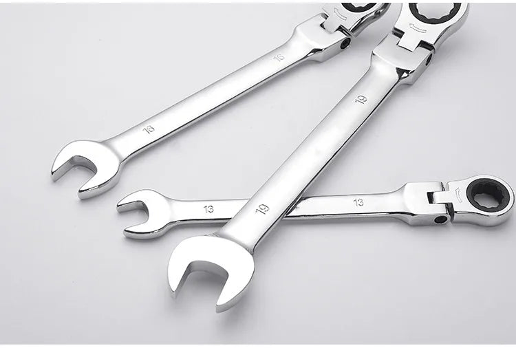 Flexible  Action Wrench Spanner Nut Tool Head  Metric Spanner Open End and Ring Wrenches Tool