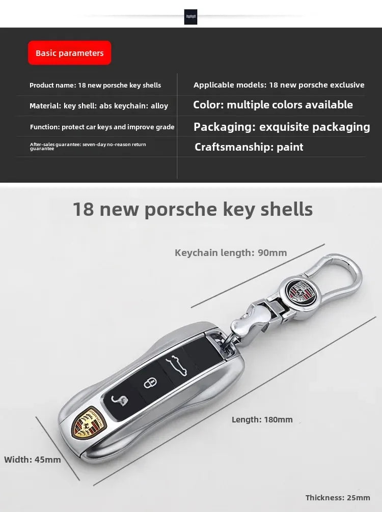 Porsche Cayenne Key Case 718 Parameira 911 Key Bag Left And Right Modification Auto Key Holder Chinese Mainland Origin