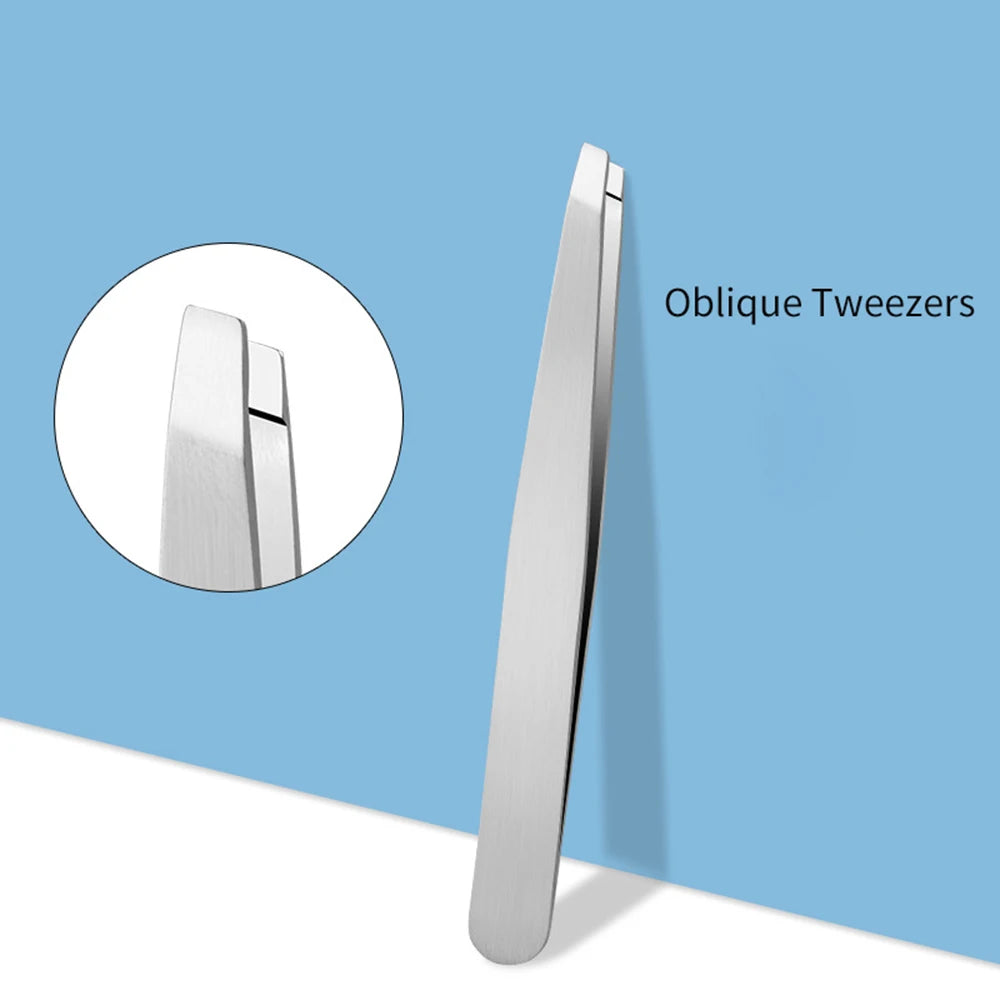 4PCSTweezers Suit-Professional Stainless Steel Eyebrow Tweezers-Very Precise Removal Of Facial Hair, Debris And Endogenous Hair