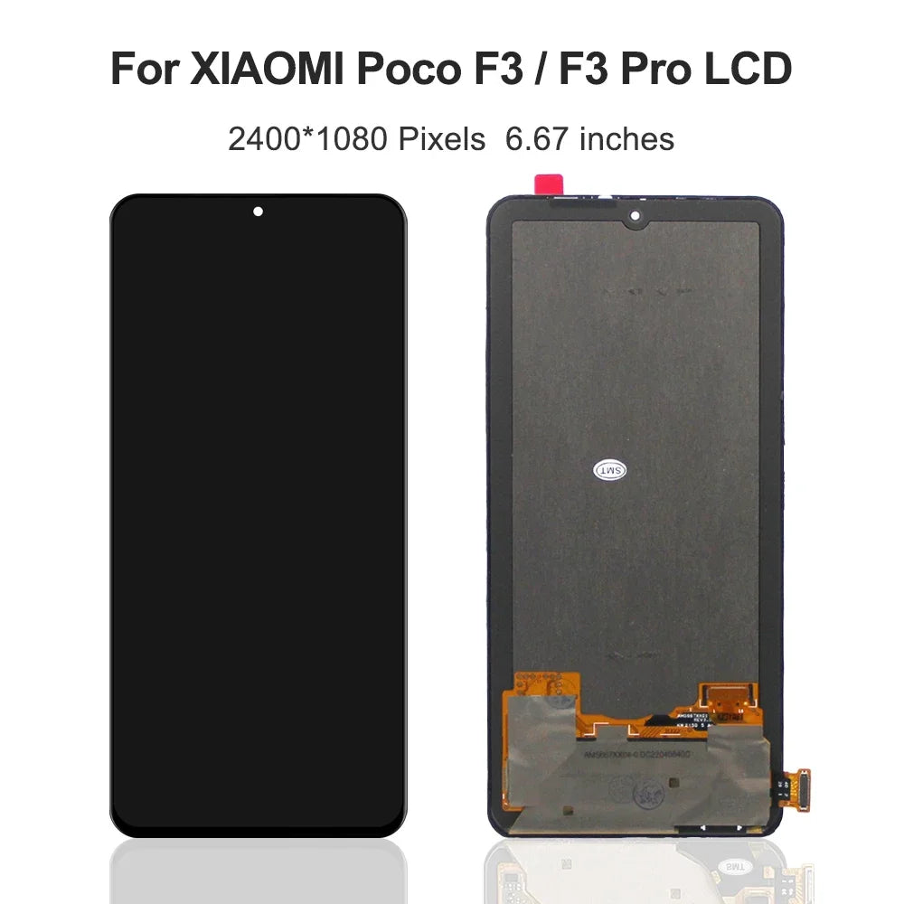 6.67''For Xiaomi Poco F3 For Mi PocoF3 M2012K11AG LCD Display Touch Screen Digitizer Assembly Replacement
