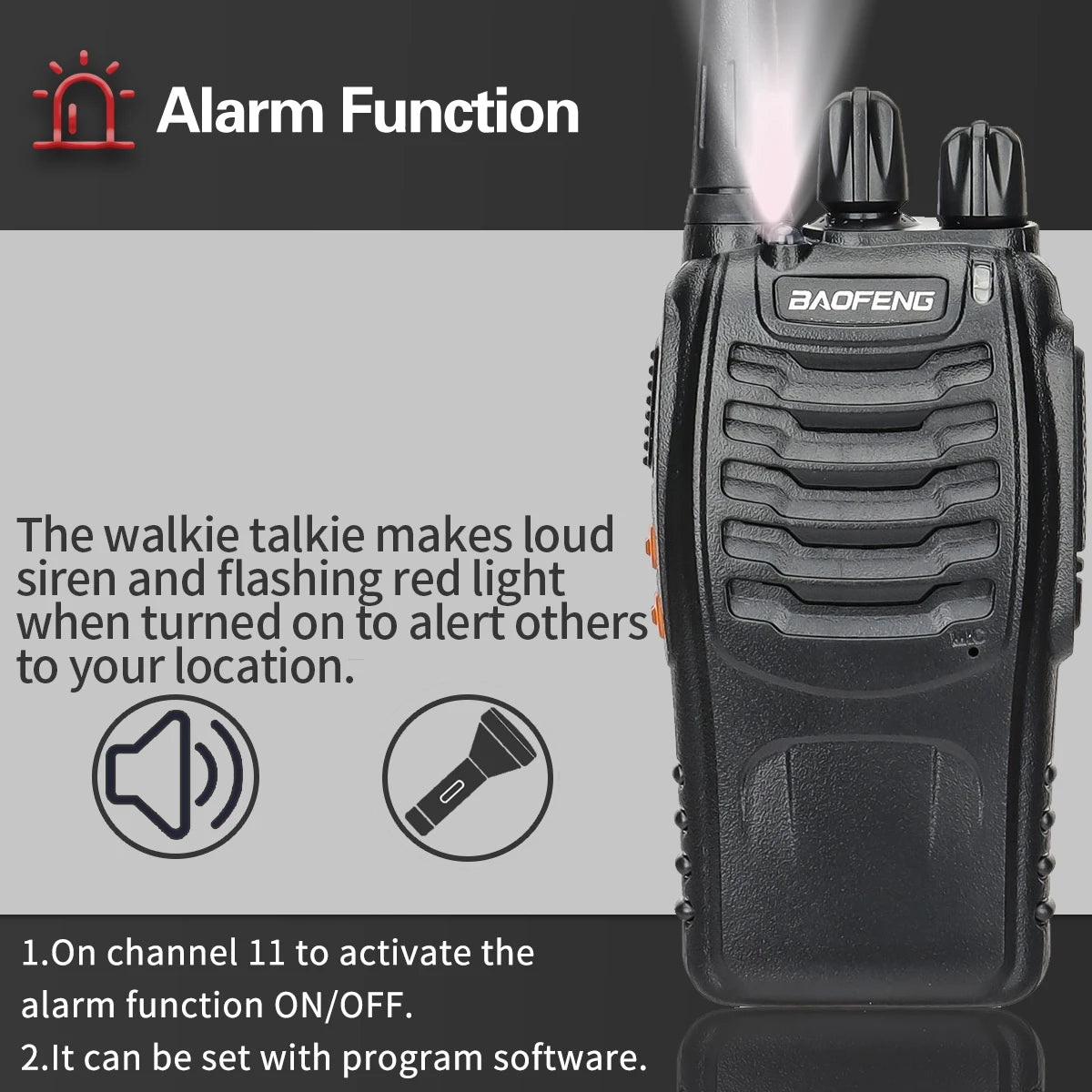 Baofeng BF-88E Pro Walkie Talkie Wireless Copy Frequency Long Range UHF 400-470MHz Portable Ham Two Way Radio for Hunting
