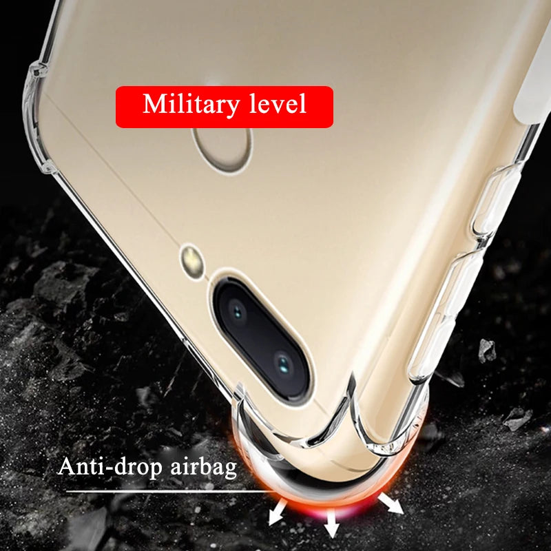 Cool Shockproof Clear Soft Case For Xiaomi Mi 8 9 10 11 A2 Lite A1 A3 Mi6 Mi Play Silicone Cover For Xiaomi Pocophone F1 Mi8 SE