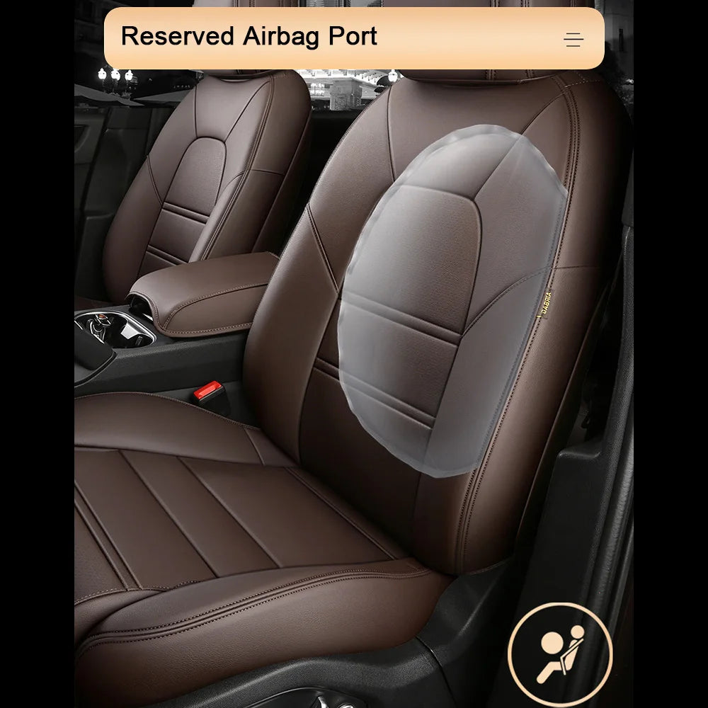 For Land Rover Range Rover Velar 2017 2018 2019 2020 Faux Leather Custom Car Seat Covers Full Set Interior Protector Accessories