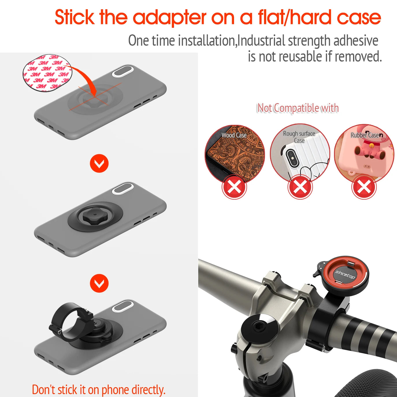 Motorcycle  Phone Holder Bicycle Phone Mount Moto MTB Road Mountain Bike Cellphone Bracket Accessories Quick Attach Lock