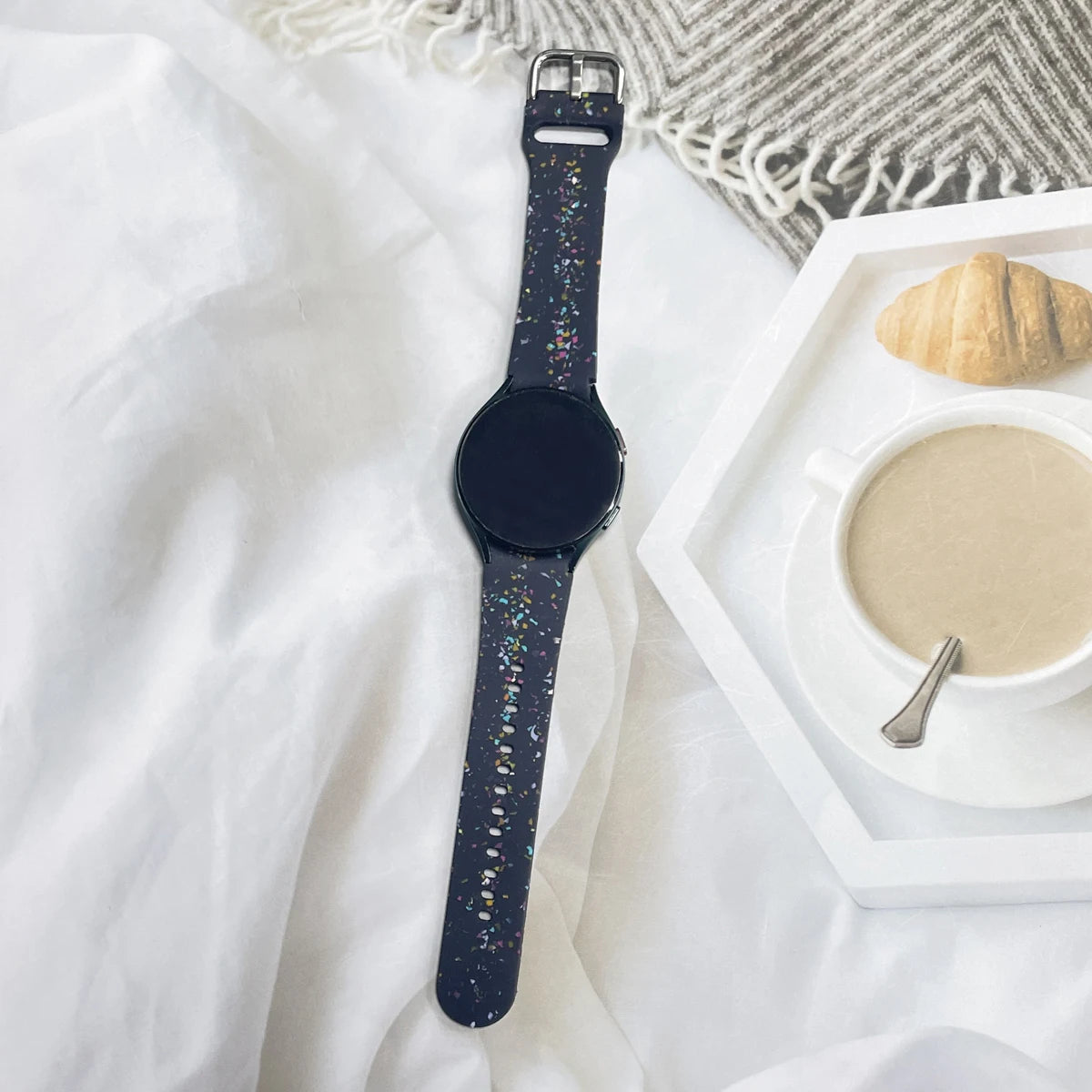 Silicone Strap For Samsung Galaxy Watch 6/6 Classic Eco-friendly Watchband for Galaxy Watch 4 5 6 7 FE