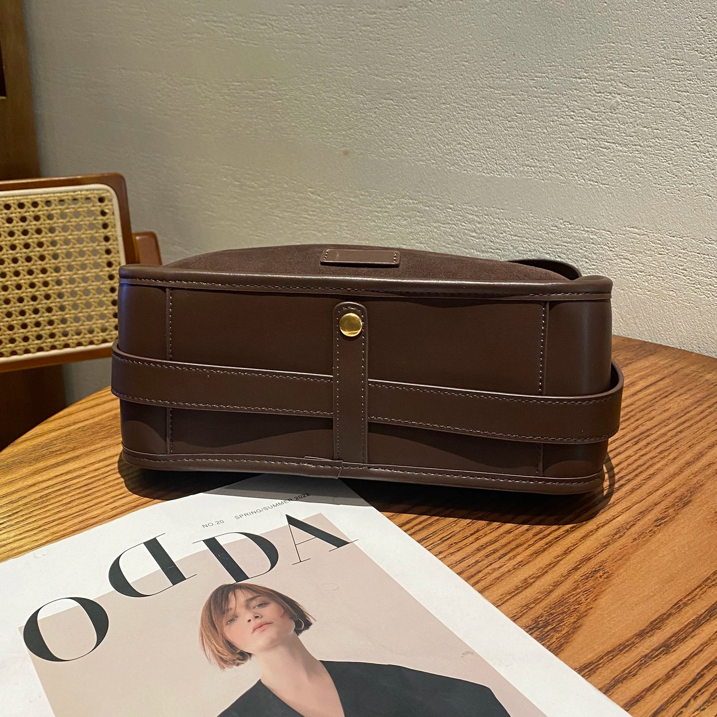 Suede Cowhide fashion ladies shoulder cross coffe bag luxury designer women brown handbag angola red