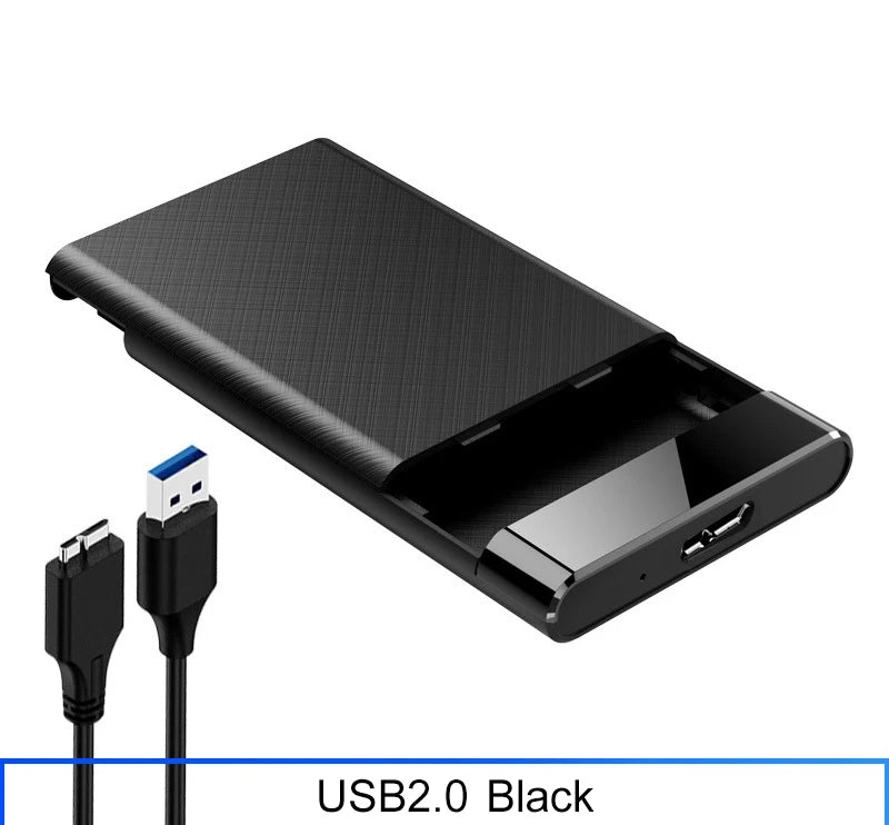 2.5 Inch External Hard Drive Enclosure USB 3.0 2.0 Hard Disk Case 6TB Supports 7mm 9.5mm SATA SSD HDD For Laptop PC Mobile