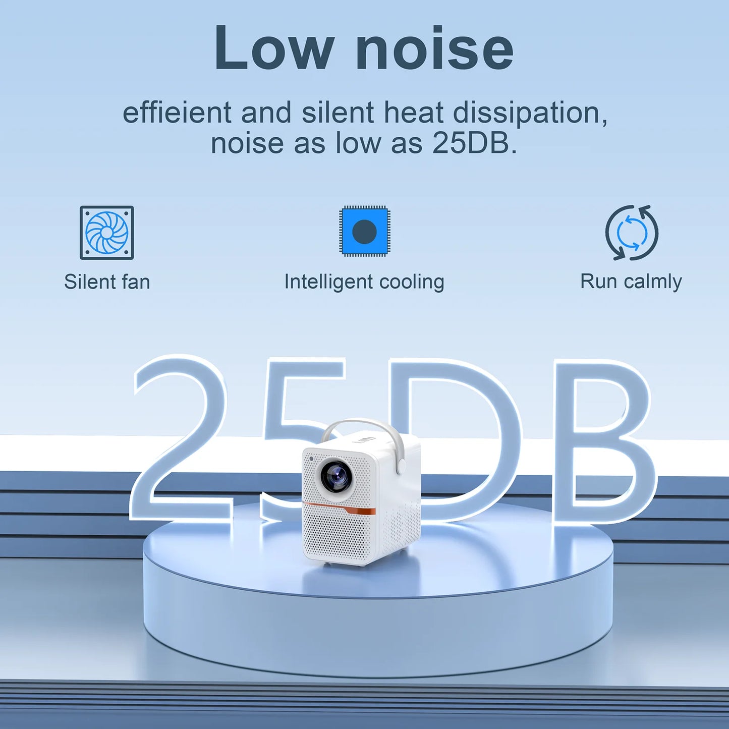 HONGTOP P10 Smart 4K Android WiFi Portable 1080P Home Theater Video LED Bluetooth Mini Projector 4GB 64GB Android 10  Projector