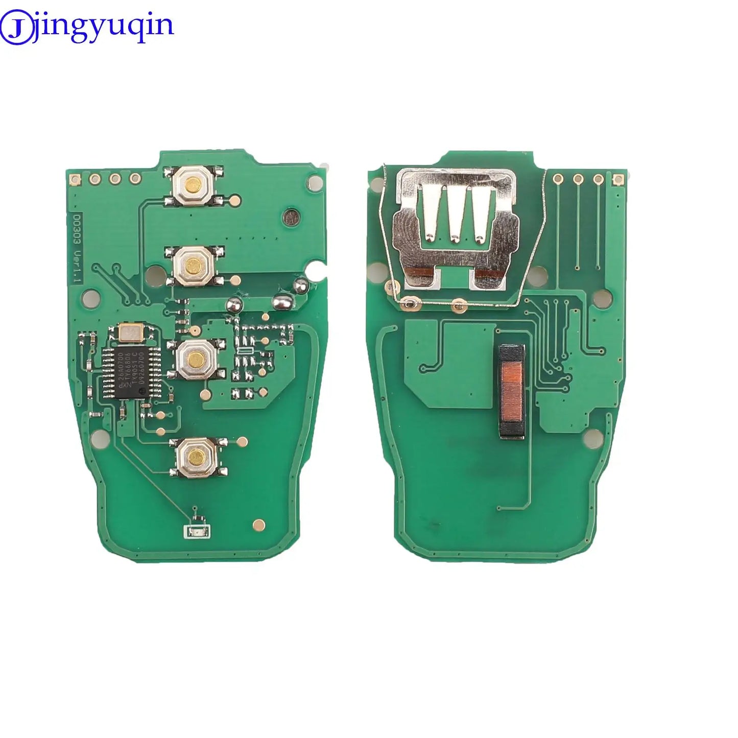jingyuqin 3 Buttons Remote Car Key Shell 315MHZ/433mhz/868MHZ For Audi A4L Q5 Remote System Smart Key