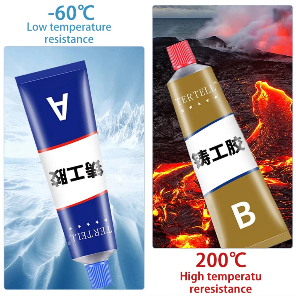 Cold Welding Glue Metal Repair Glue Heat-resistant AB Sealant High-strength Magic Plastic Repair Casting Adhesive Epoxy Resin