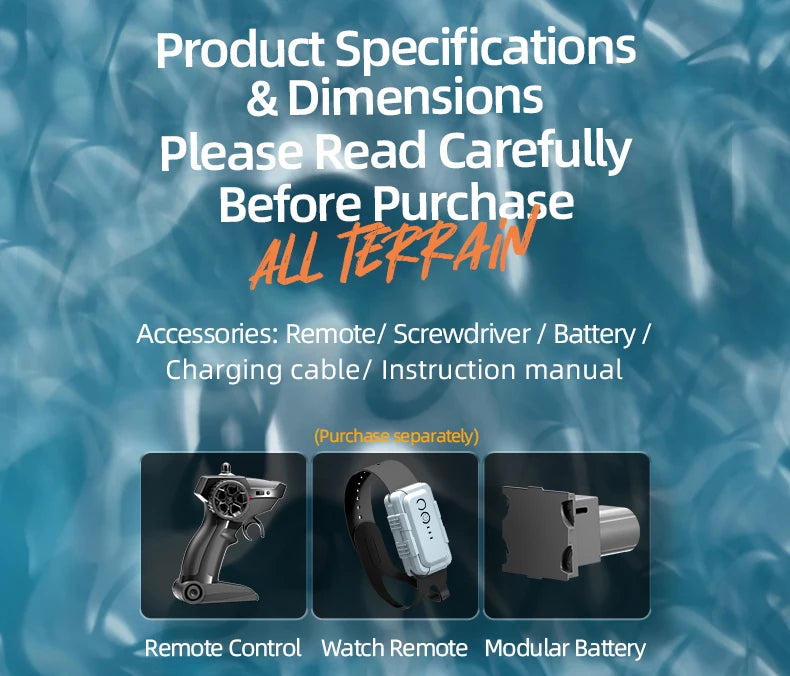 JJRC Q183 Rc Tank Car Track Remote Control Cars Off Road 4X4 2.4G Amphibious Crawler Truck Climbing Electric Model Vehicles Toys