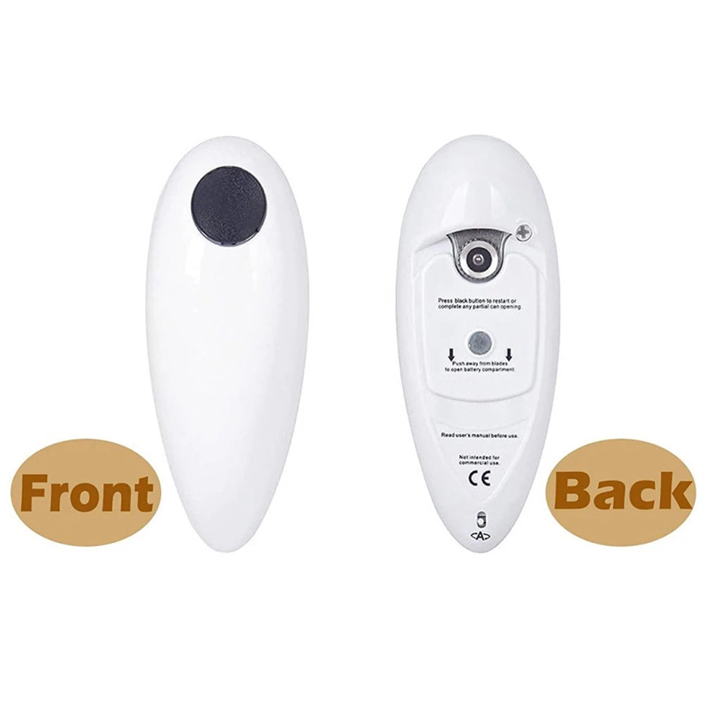 Electric Can Opener Automatic Bottle Opener Battery Operated Tin Opener One Touch for Weak Hands for All Kinds of Jars