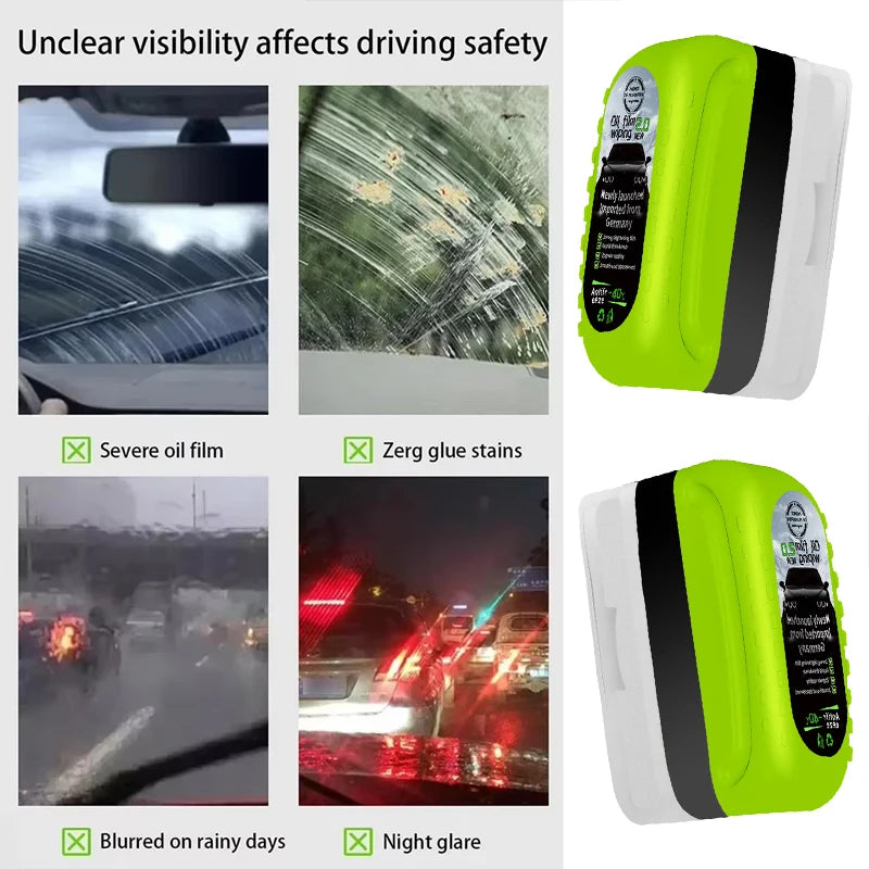 Car glass oil film wipe, front windshield side window, oil removal, dirt removal, coating, crystal plating, strong cleaning