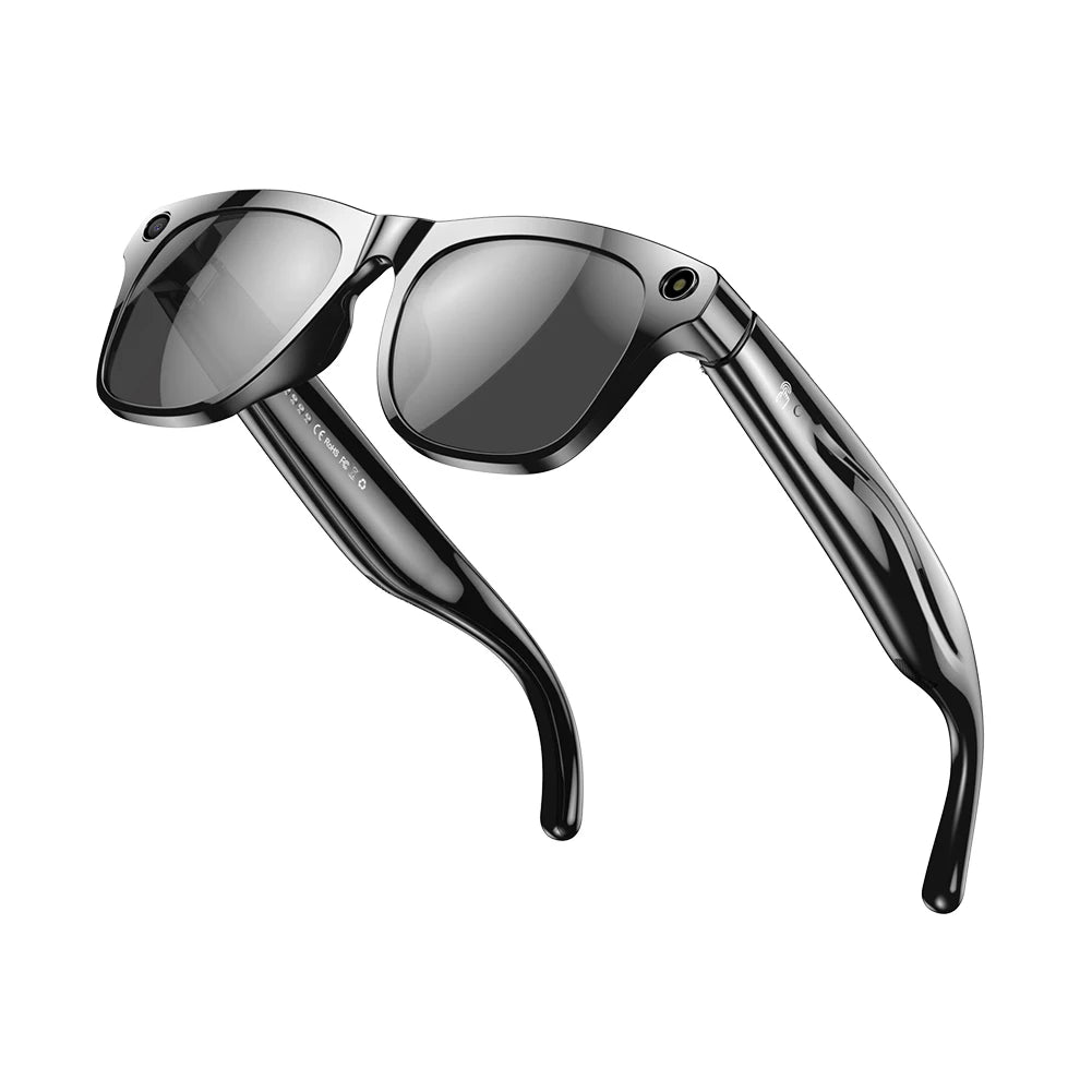 1080P HD AI Smart Glasses Chat GPT 100MP Camera Sunglasses Bluetooth Call 260Mah Battery Voice Assistant Control Smart Glasses