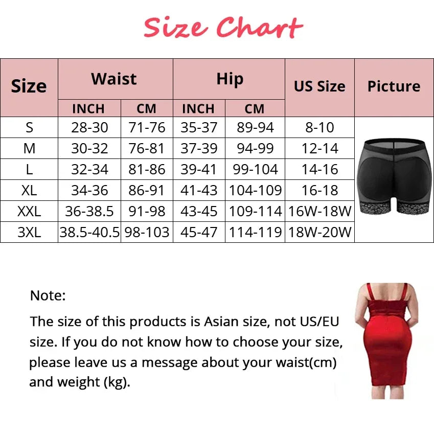 YBFDO Women Butt Padded Seamless Butt Hip Enhancer Shaper Buttocks with Pads Sexy Butt-lifting Panties Shapewear Boxer Underwear