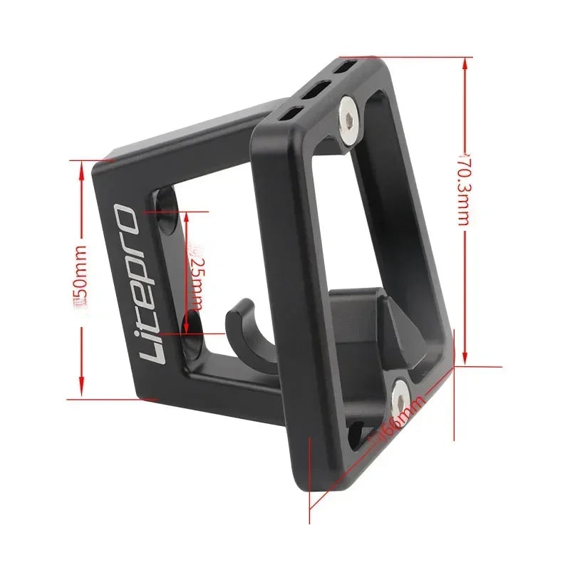 Litepro Folding Bike Front Bag Carrier Block BracketSuitable For DAHON/ FNHON/ Brompton Folding Bike Front Carrier Mount Adapter