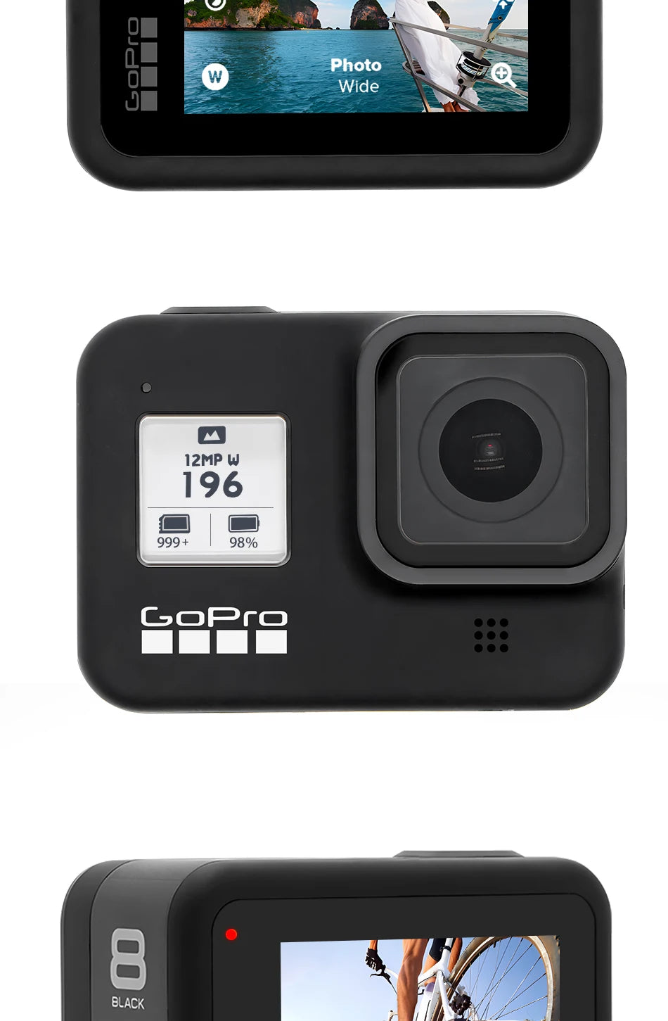 GoPro hero 8 Black stable 4K video 12MP photo portable 1080p live broadcast Motorcycle and Skiing Sports go pro Camera