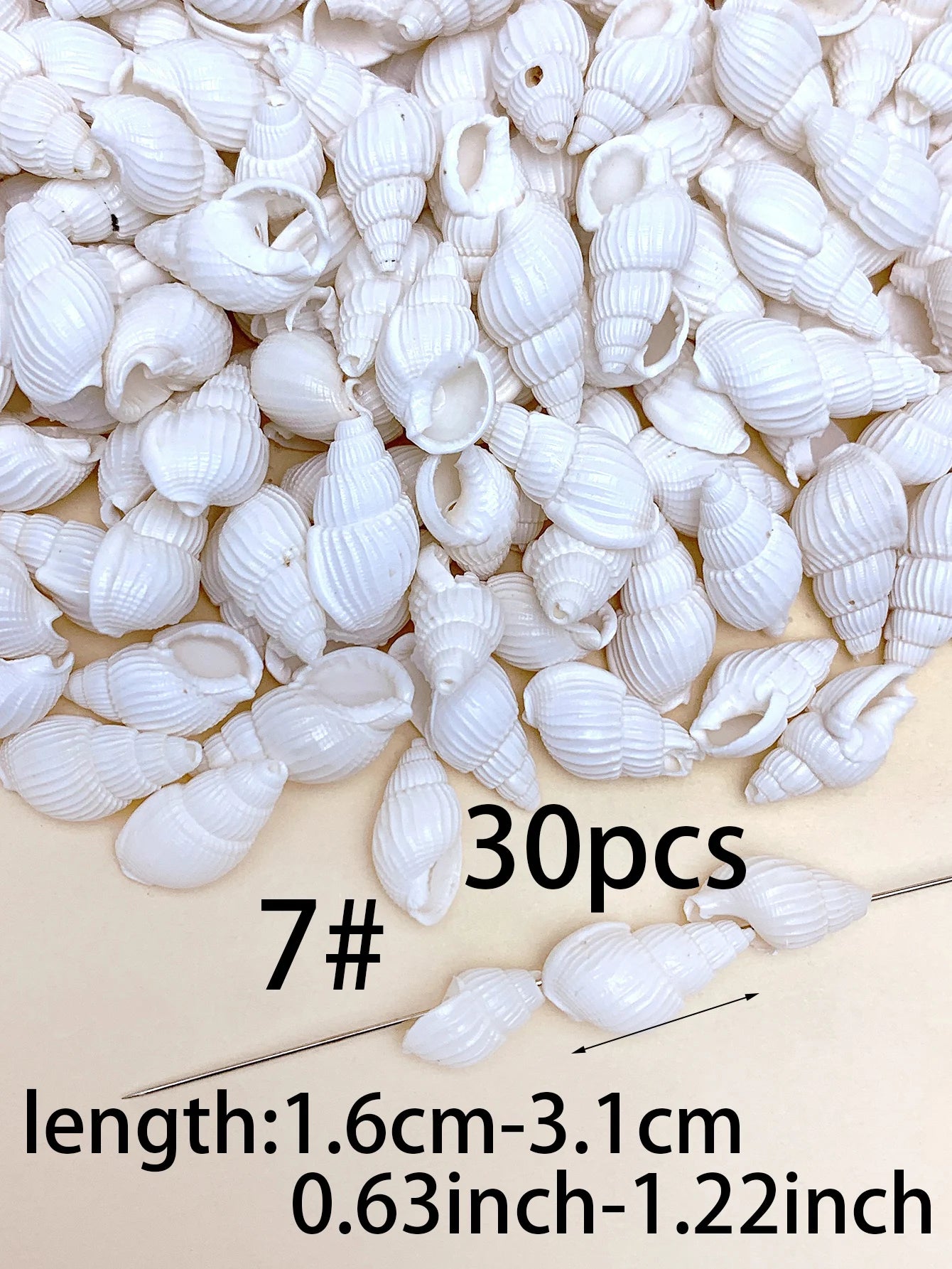 30/60/120pcs natural handmade diy with hole shell suitable for bracelet necklace earrings pendant jewelry accessories